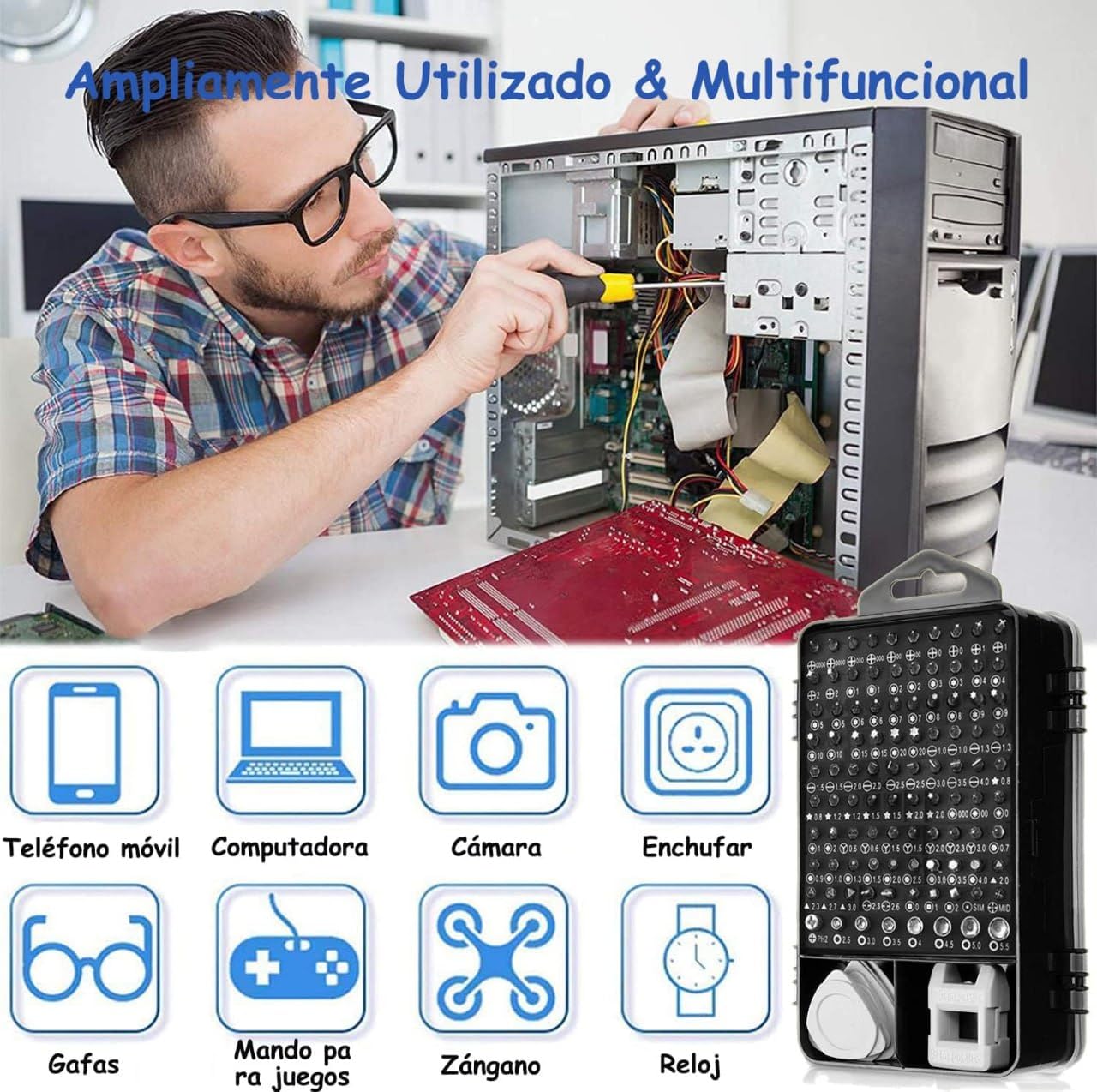 115 in 1 Interchangeble Multipurpose Screwdriver & Wrench Set | For Home Appliance ,Laptop, Mobile ,Computer