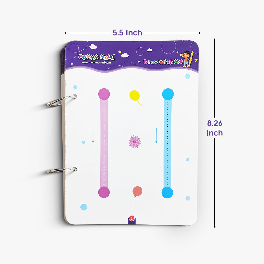 Reusable Tracing Book With 64 Pages + FREE Learning 2000+ pages PDF worksheet for kids📚