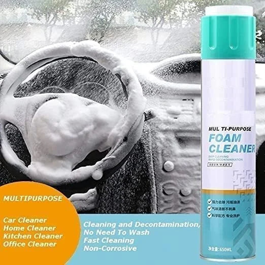 Multi-Purpose Foam Cleaner Spray For Toilet, Bathroom, Kitchen, Car, Home (650ml)