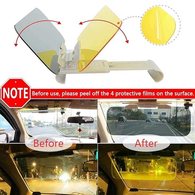 2 in 1 Car Day and Night Visor for all Cars (Large Car Visor) – JOY