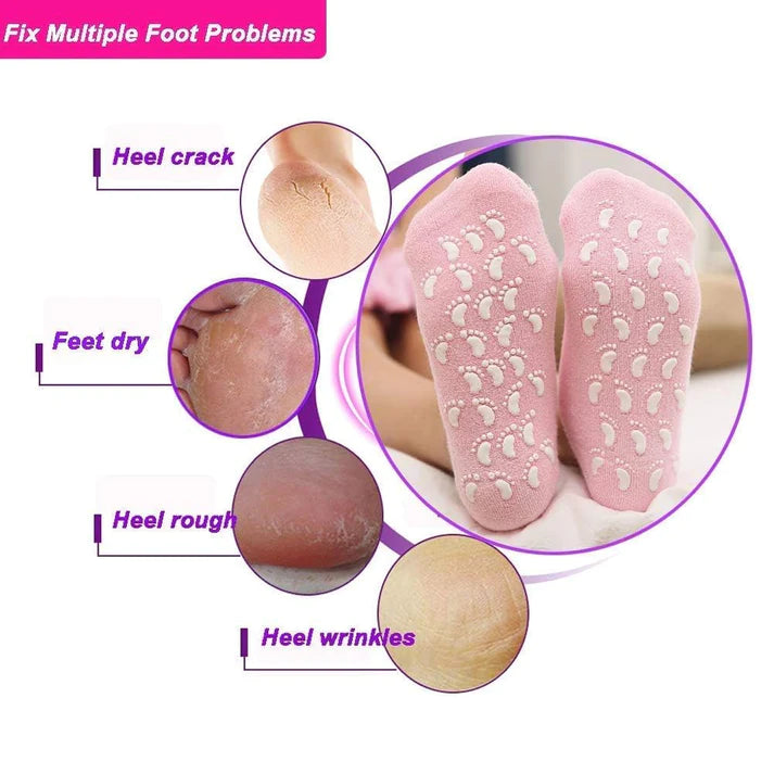 Foot Spa Pedicure Silicone Socks For Men & Women - Must for Winter Season