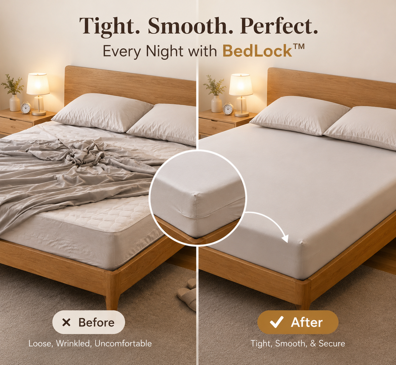 Smart Bed Sheet Holder | Clips for Tight & Wrinkle-Free Bedding