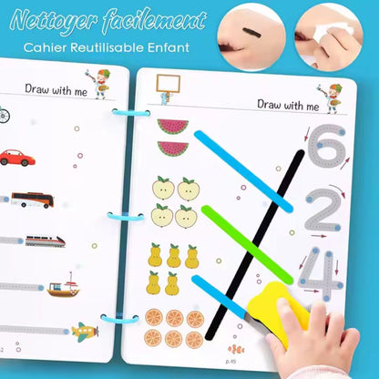 Reusable 64 Pages Kids Practice Set