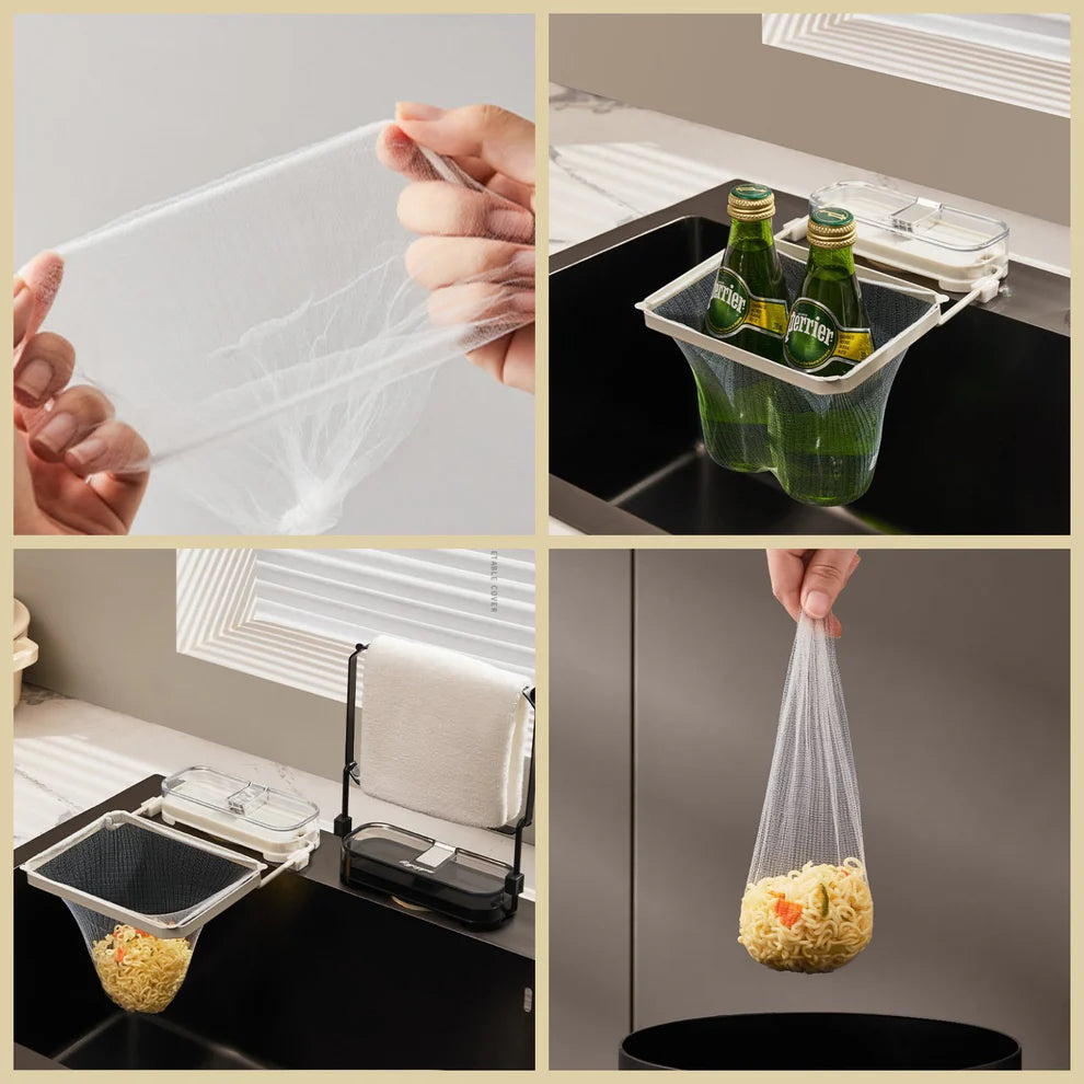 Waste Filter Bag Collapsible Sink Drainer (Free 70 mesh bags)