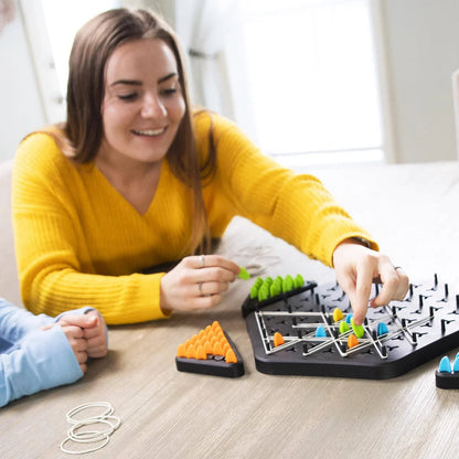 Triangle shape rubber game!! 2-4 player game (NEWLY LAUNCHED) - Boost Cognitive Skills & Fun for Kids and adults