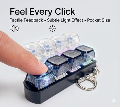 Mechanical Fidget Keychain | Satisfying Clicky Sound | Focus, Anxiety & Stress Control