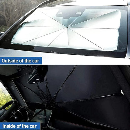 Foldable Reflective Car Umbrella for Sun Heat Protection