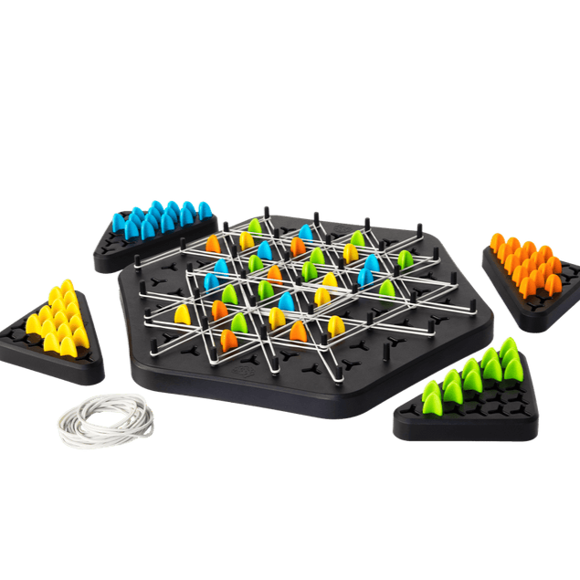 Triangle shape rubber game!! 2-4 player game (NEWLY LAUNCHED) - Boost Cognitive Skills & Fun for Kids and adults