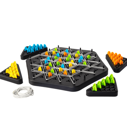 Triangle shape rubber game!! 2-4 player game (NEWLY LAUNCHED) - Boost Cognitive Skills & Fun for Kids and adults